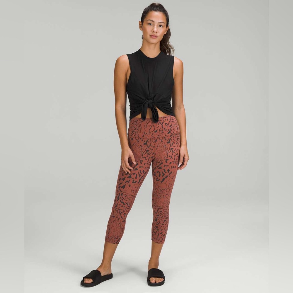 Lululemon Modal-Silk Blend Tie-Front Yoga Top